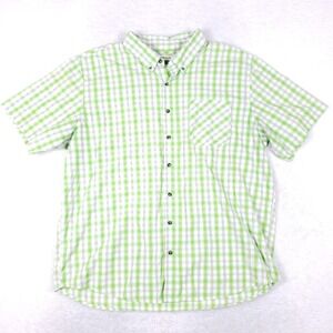 Magellan Outdoors Weekday Warrior Gingham Shirt 2XL Green